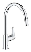 Vorschau: Grohe Start Curve Einhand-Spültischbatterie mit herausziehbarer Laminarbrause, chrom 3056200014