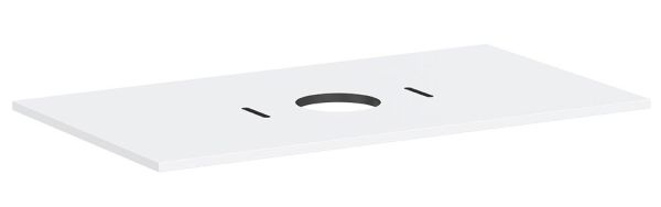 hansgrohe Xilesa E Konsole 98x55cm für Aufsatzwaschtisch mittig ohne Hahnloch weiß matt 54276700 
