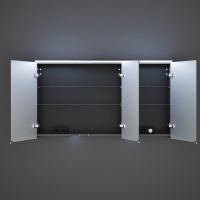 Vorschau: Burgbad Sinea 3.0 LED-Spiegelschrank 140x80cm passend zu Doppelwaschtisch