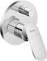 Vorschau: Duravit Wave Einhebelmischer Unterputz Set rund, chrom