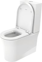 Vorschau: Duravit White Tulip Stand-WC für Kombination, Tiefspüler, spülrandlos, WonderGliss, weiß