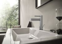 Vorschau: hansgrohe Finoris Waschtischarmatur 110 CoolStart, Zugstangen Ablaufgarnitur, chrom