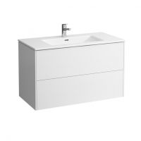 Vorschau: Laufen Base Pro S Waschtisch 100x50cm mit Base Waschtischunterschrank, 2 Schubladen, 86496.2