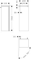 Vorschau: hansgrohe Xilesa E Halbhochschrank 40x35cm mit 1 Tür