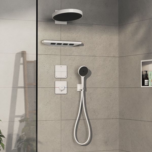 Hansgrohe ShowerSelect Comfort Q Ventil Unterputz für 3 Verbraucher, weiß matt