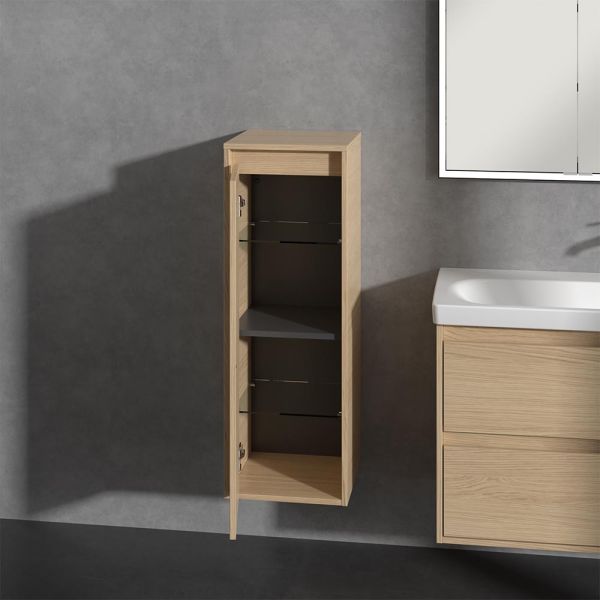 Villeroy&Boch Skyla Seitenschrank 100x35cm, 1 Tür, Anschlag links, nordic oak C80200VJ 