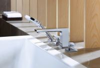 Vorschau: Hansgrohe Metropol 4-Loch Wannenrandarmatur mit Hebelgriffen und Secuflex, chrom