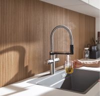 Vorschau: Blanco Choice Icona Kochendwasser-Küchenarmatur mit Filter- & Soda-Funktion, schwarz matt