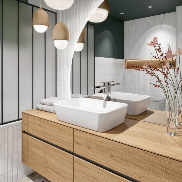Villeroy&Boch Architectura Einhebel-Waschtischarmatur erhöht für Waschschüsseln, chrom