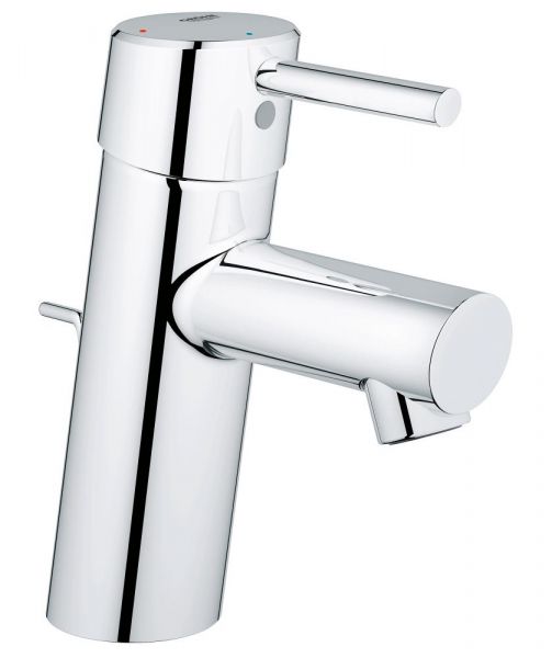 Grohe Concetto Einhand-Waschtischbatterie mit Ablaufgarnitur, ES-Funktion, S-Size, chrom