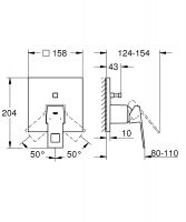 Vorschau: Grohe Eurocube Einhand-Wannenbatterie/ Duscharmatur