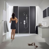 Vorschau: Hansgrohe Pulsify S Kopfbrause 260 2jet, mit Wandanschluss, mattweiß 24150700