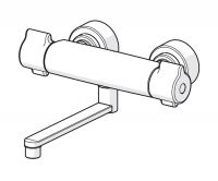 Vorschau: Hansa Hansaclinica Waschtisch-Thermostat-Wandbatterie, 285mm, chrom