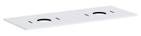hansgrohe Xilesa E Konsole 137,5x55cm für 2 Aufsatzwaschtische ohne Hahnloch weiß matt 54280700