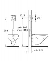 Vorschau: Grohe Surf WC-Betätigung, mit Druckknopfbetätigung