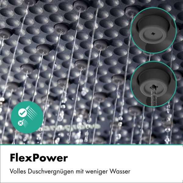 hansgrohe Activera Select S Handbrause 95 2 Strahlarten EcoSmart+ mit Booster, chrom