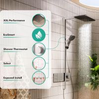 Vorschau: hansgrohe Raindance Alive Q Duschsystem 210/340 2 Strahlarten mit ShowerSelect Comfort, weiß matt