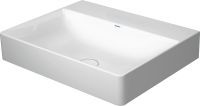  Duravit DuraSquare Waschtisch 60x47cm, ohne Hahnloch, geschliffen, mit Ablaufventil, weiß 2353600079