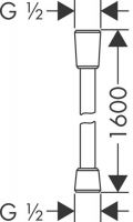 Vorschau: Axor Brauseschlauch 1,60m