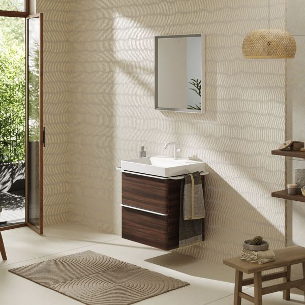 Hansgrohe Xelu Q Waschbecken 60x48cm mit Hahnloch, SmartClean, weiß