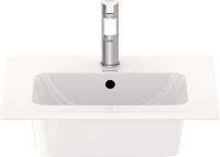 Vorschau: Duravit ME by Starck Waschtisch 53x43cm, mit Hahnloch, mit Überlauf, WonderGliss, weiß 23365300001