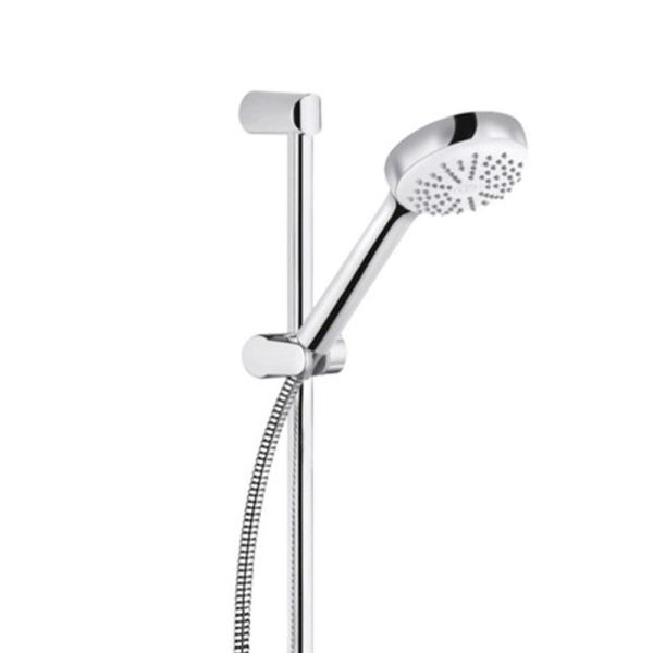Kludi Logo Shower Duo Thermostat Brausearmatur mit Wandstange 60cm und Handbrause, chrom
