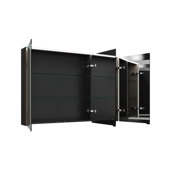 Burgbad Eqio Spiegelschrank 140x80cm mit horizontaler LED-Beleuchtung & Waschtischbeleuchtung