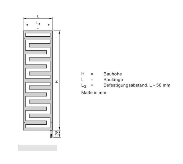 Zehnder Studio Collection Tetris Design-Heizkörper, Elektrobetrieb mit IHC Heizstab