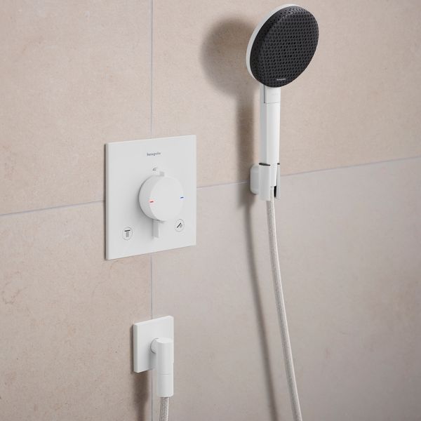 hansgrohe Raindance Alive Select S Duschkopf 125 3 Strahlarten weiß matt 24500700