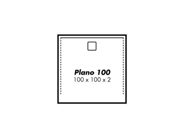 Polypex PLANO 100 Duschwanne 100x100x2cm