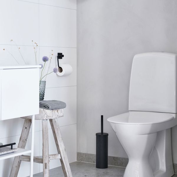 Smedbo House Toilettenpapierhalter, schwarz