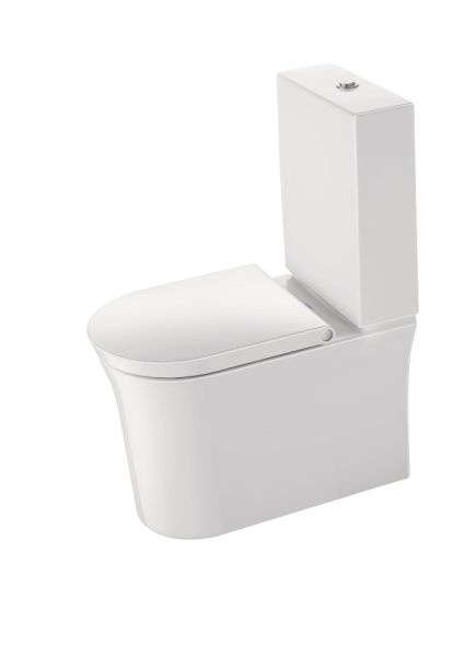 Duravit White Tulip Stand-WC für Kombination, Tiefspüler, spülrandlos, weiß