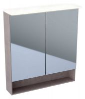 Geberit Acanto Spiegelschrank mit 2 Türen 75x83cm eiche mystik