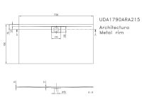 Vorschau: Villeroy&Boch Architectura MetalRim Duschwanne inkl. Antirutsch (VILBOGRIP),170x90cm, weiß