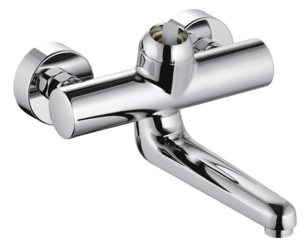 Kludi Provita Wand-Einhandmischer ohne Hebel, Ausladung 245mm, chrom 335320500