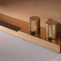 Vorschau: hansgrohe Avalegra AquaUnit Waschbecken 58x48cm, ohne Ablage mit Armatur in brushed bronze