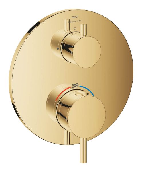 Grohe Atrio Thermostat mit Absperrventil, cool sunrise 24357GL0