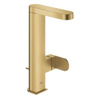 Grohe Plus Waschtischbatterie, L-Size, Zugstangen-Ablaufgarnitur, cool sunrise gebürstet 23851GN4