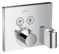 Hansgrohe ShowerSelect Thermostat Unterputz für 2 Verbraucher mit Fixfit und Portereinheit, chrom