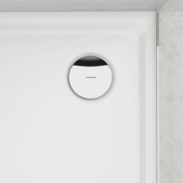 hansgrohe RainDrain Staro Komplettset Ablaufgarnitur für Duschwanne, chrom 