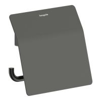 hansgrohe AddStoris S Papierrollenhalter mit Deckel, brushed black chrome 41783340