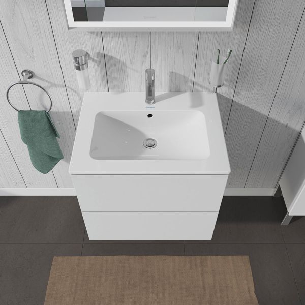 Duravit L-Cube Waschtischunterschrank wandhängend 62x48cm mit 2 Schubladen für ME by Starck 233663