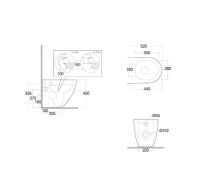 Vorschau: Kludi RESA D Spiralflush-Stand-WC 52cm, weiß