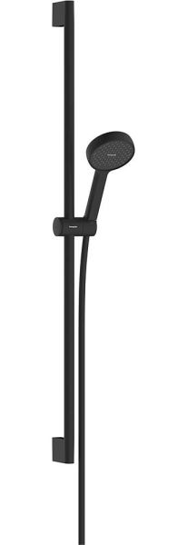 hansgrohe Activera S Duschset 95 1 Strahlart mit Duschstange 90cm schwarz matt 28042670