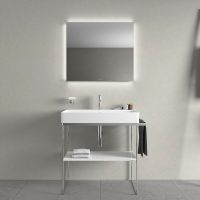 Vorschau: Duravit DuraSquare Waschtisch 80x47cm, ohne Überlauf, mit nicht verschließbarem Ablaufventil, weiß 2353800041