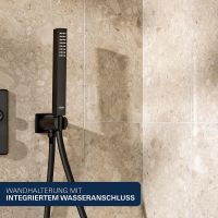 Vorschau: Grohe Precision SmartControl Duschsystem, eckig, mit Thermostat, schwarz matt