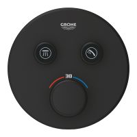 Vorschau: Grohe Grohtherm SmartControl Thermostat mit 2 Absperrventilen, phantom black