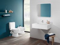 Vorschau: Villeroy&Boch O.Novo Stand-Tiefpül-WC, spülrandlos mit DirectFlush für Kombination, 36x67cm 5661R001_3