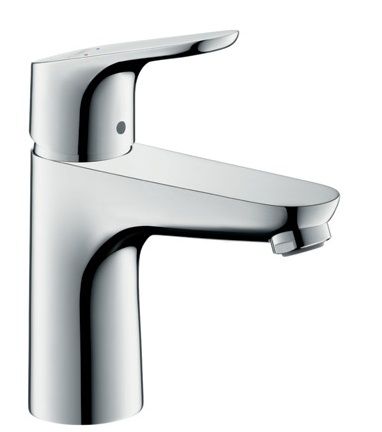 Hansgrohe Focus Einhebel-Waschtischmischer 100 LowFlow 3,5 l/min m. Zugstangen-Ablaufgarnitur, chrom