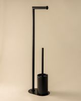 Vorschau: Cosmic Architect S+ Bürstengarnitur mit Toilettenpapierhalter, schwarz matt